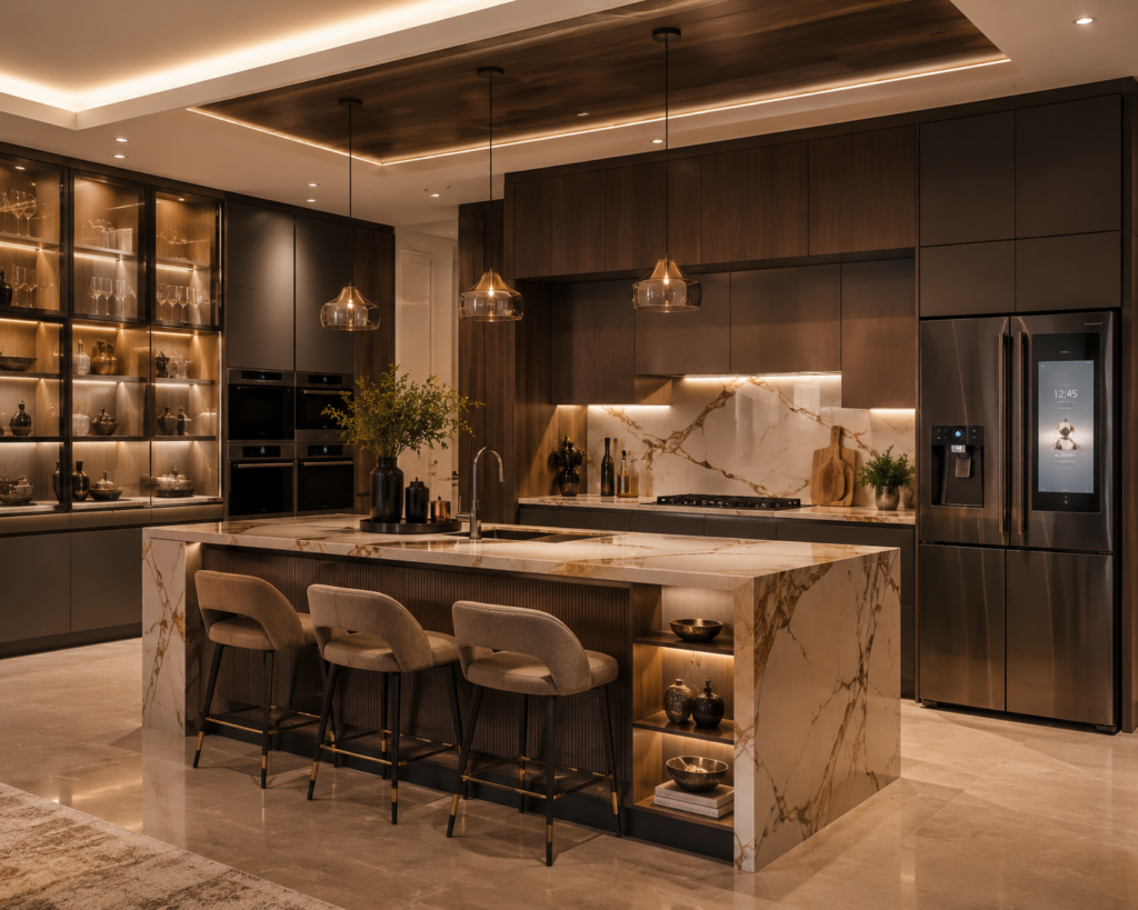 Luxury Modular Kitchen Designers in Auro The Regent