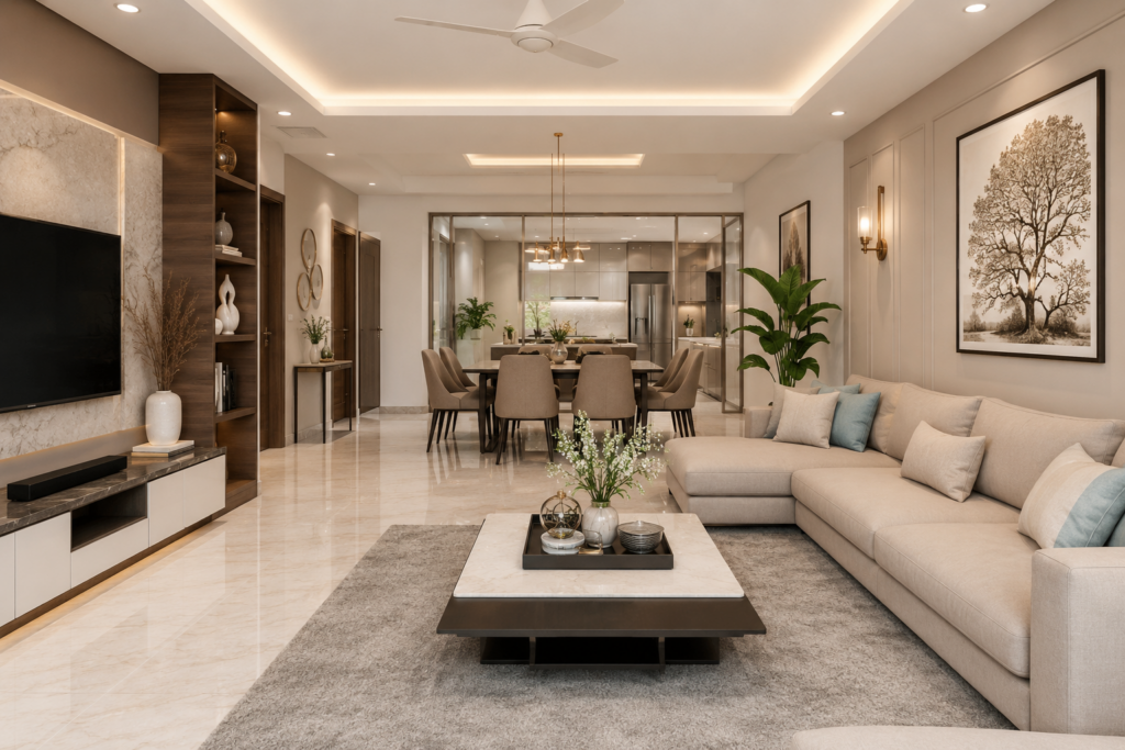 Premium interior designer for living room in My Home Raka