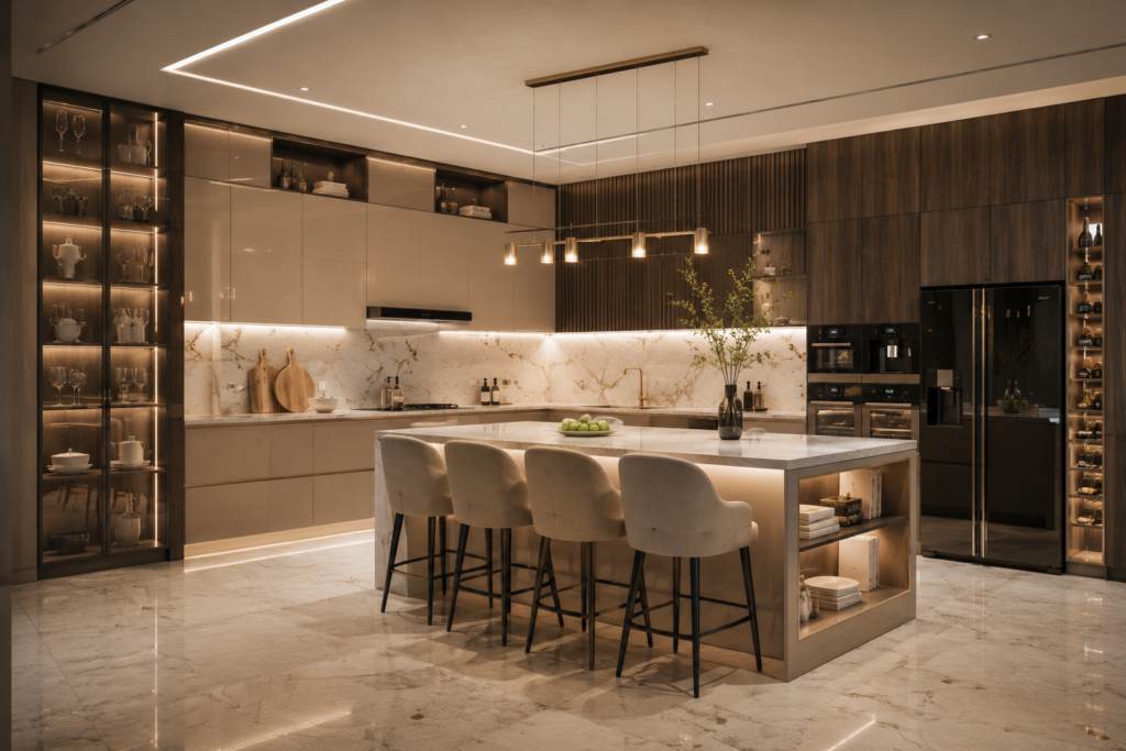 Luxury Modular Kitchen Designers in Aurobindo Kohinoor