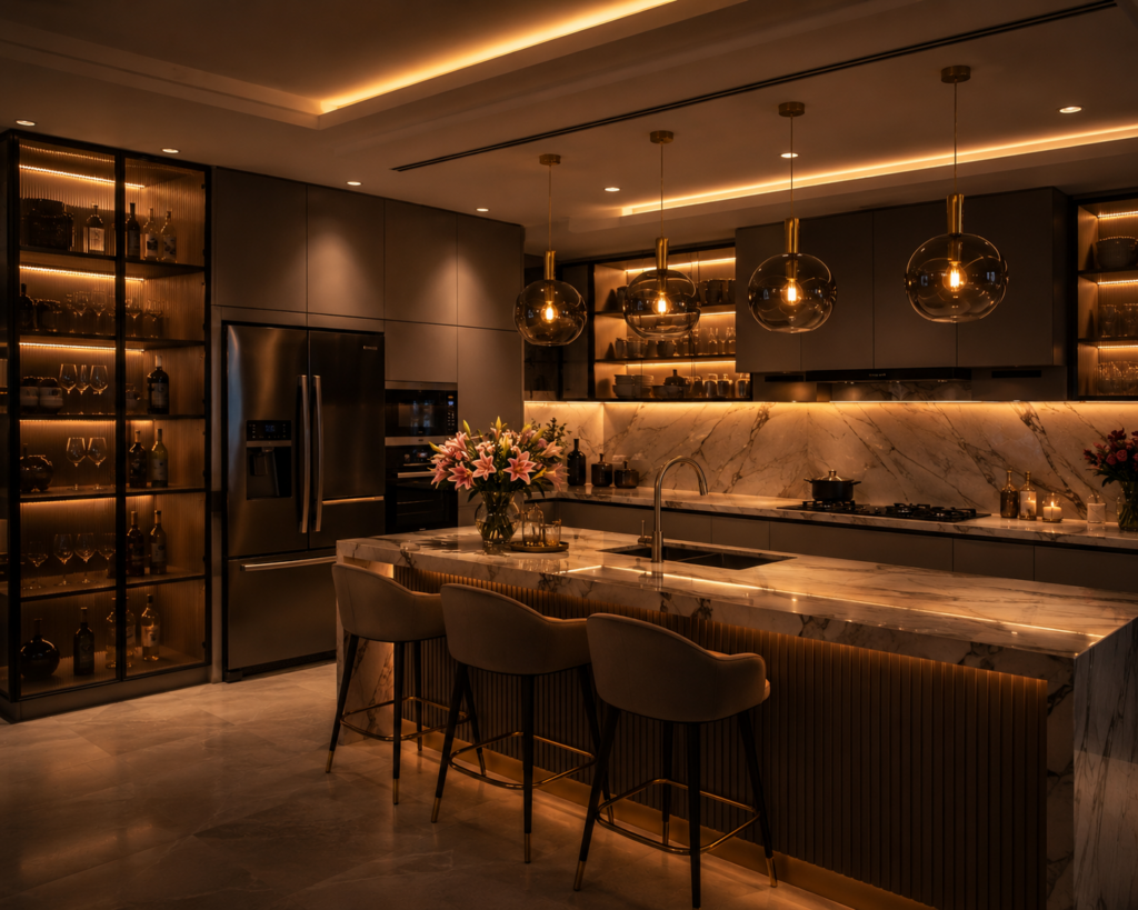 Luxury Modular Kitchen Designers in Keerthi Sanctuary