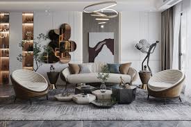 Luxury Living Room Interiors in Aparna Cyber Heights