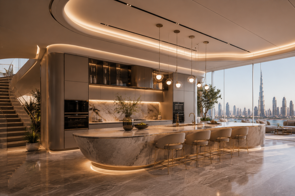 Luxury Modular Kitchen Designers in Trevita By Cybercity