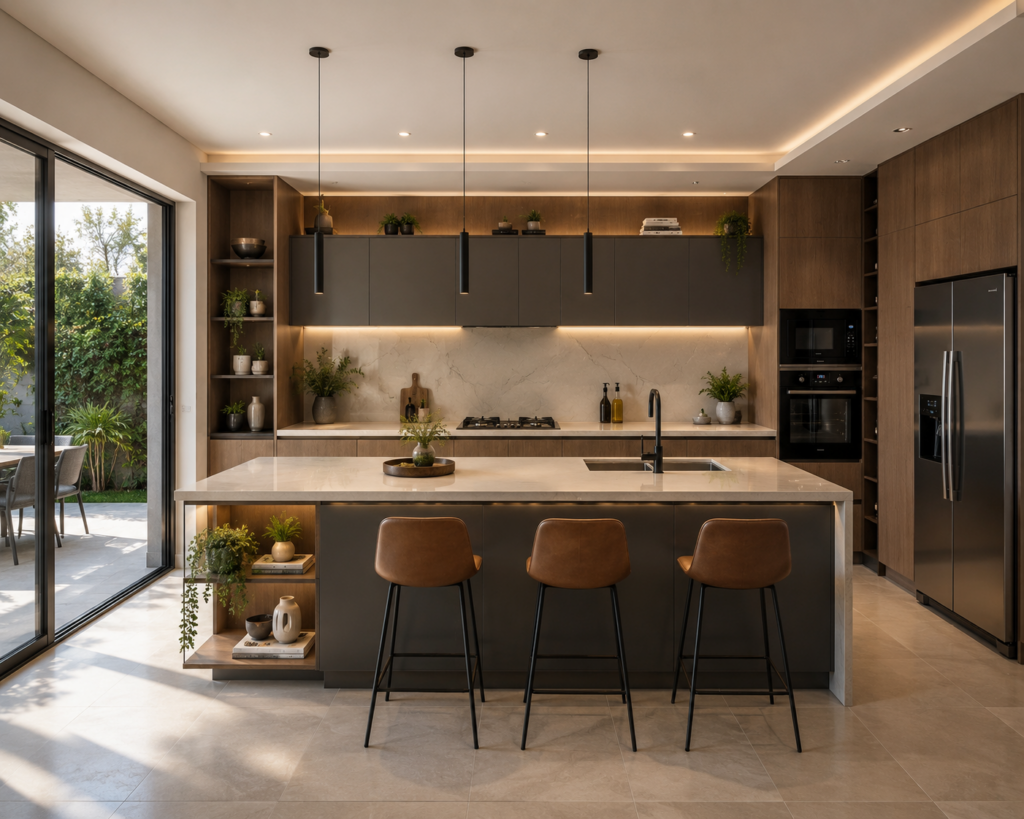 Luxury Modular Kitchen Designers in Sree Varaaha Aurum