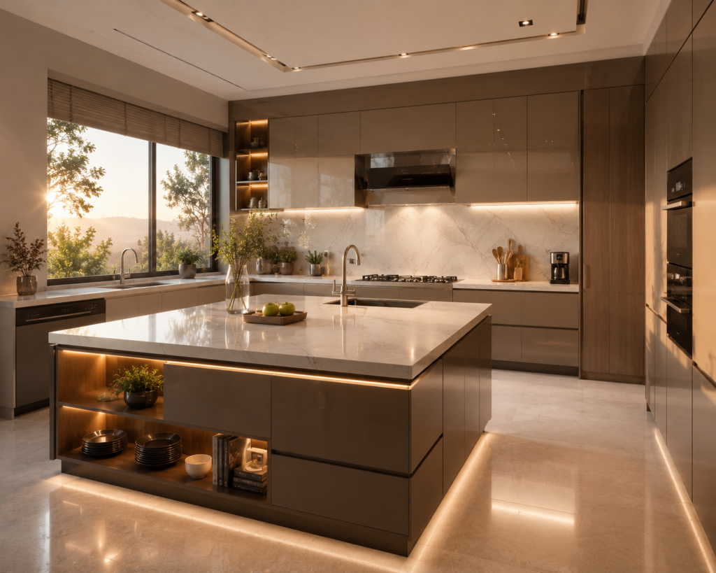 Luxury Modular Kitchen Designers in Casagrand Vybe