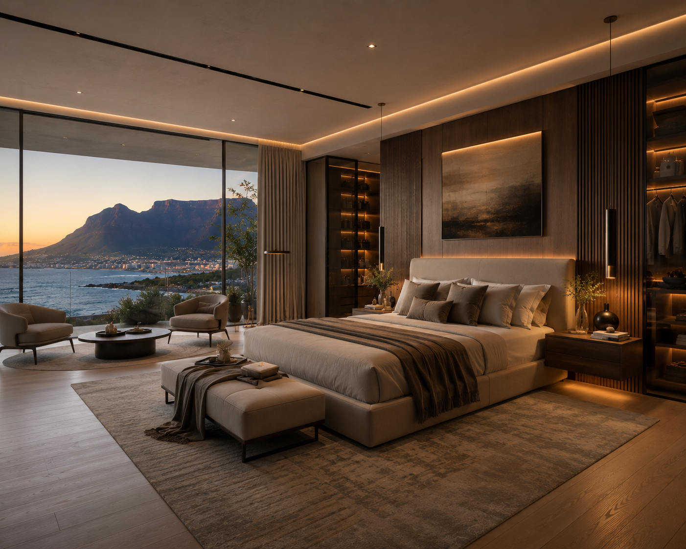 Luxury Bedroom Interior Designers in Sonthalia Fortune Sky Villas