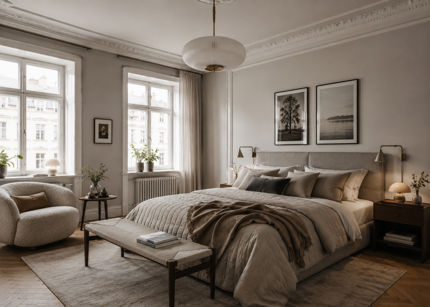 Luxury Bedroom Interior Designers in De Blueoak The Trilight
