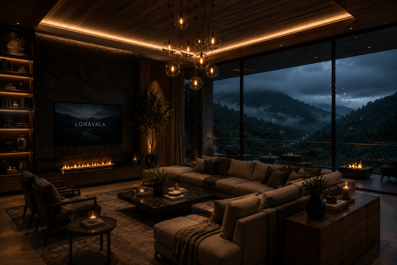 Luxury Living Room Interiors in "The Marquise"
