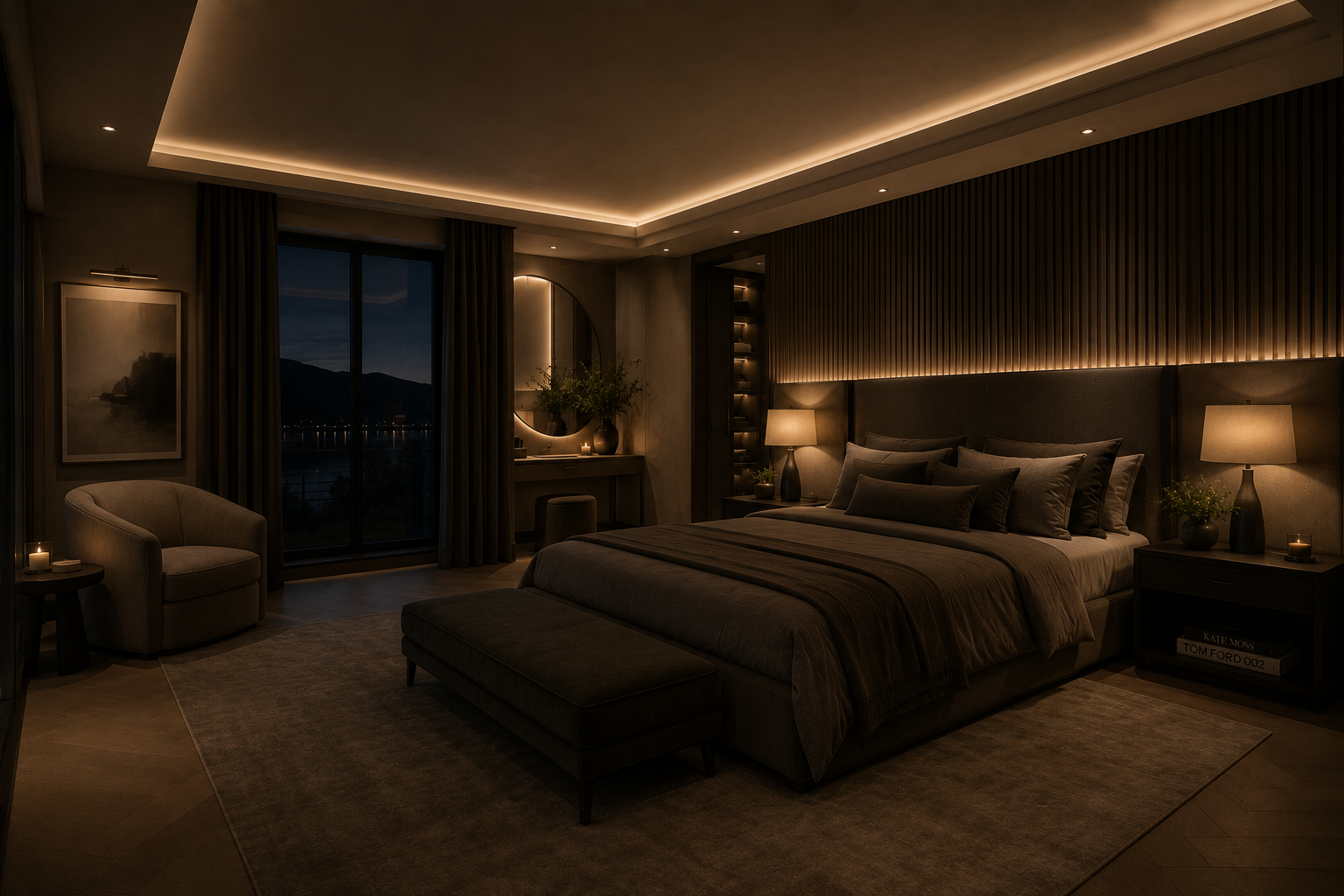 Premium Bedroom Interior Designers in Vamsiram Suvarna Durga Tech Park Residences