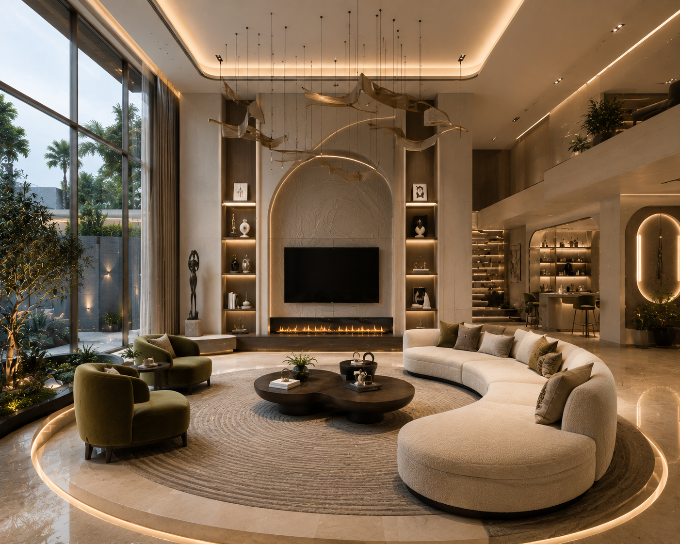 Luxury Living Room Interiors in W by DSR