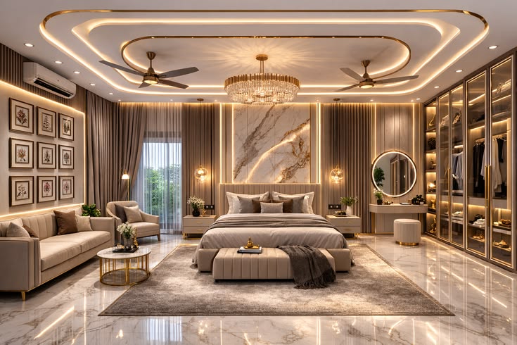 Luxury Bedroom interior in DSR Park Ridge