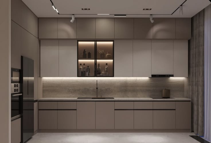 Luxury Modular kitchen interior in Greenspace The Hive