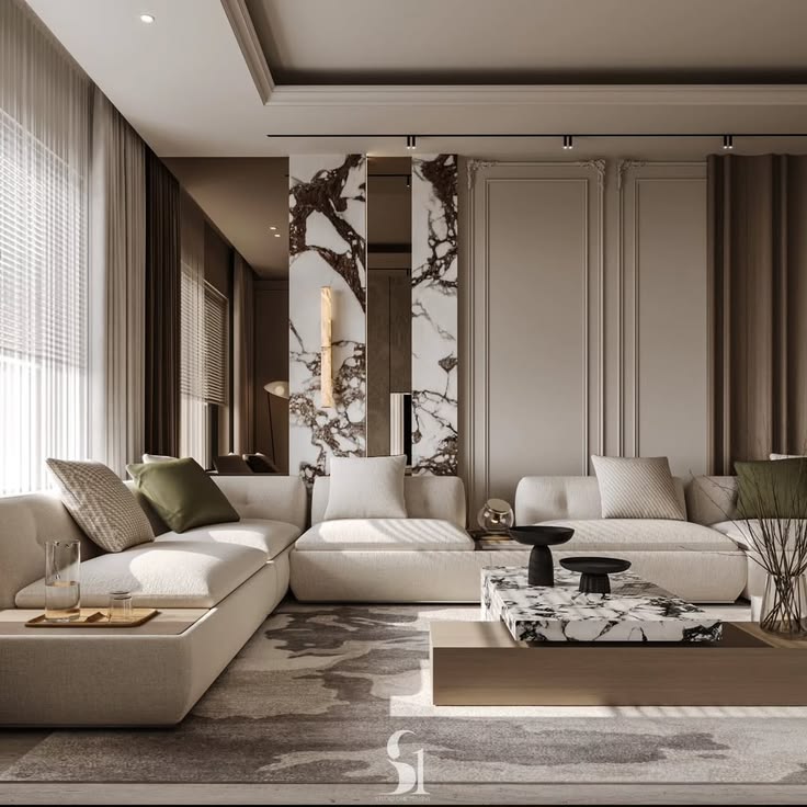 Luxury living room interior in Sumadhura Olympus