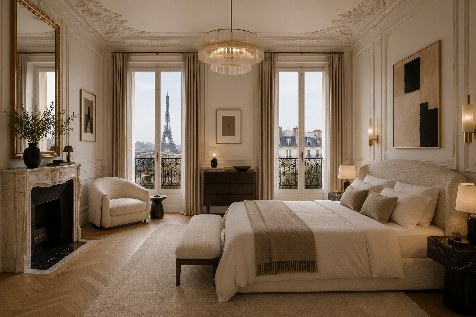 Luxury Bedroom Interior Designers in The First by DSR