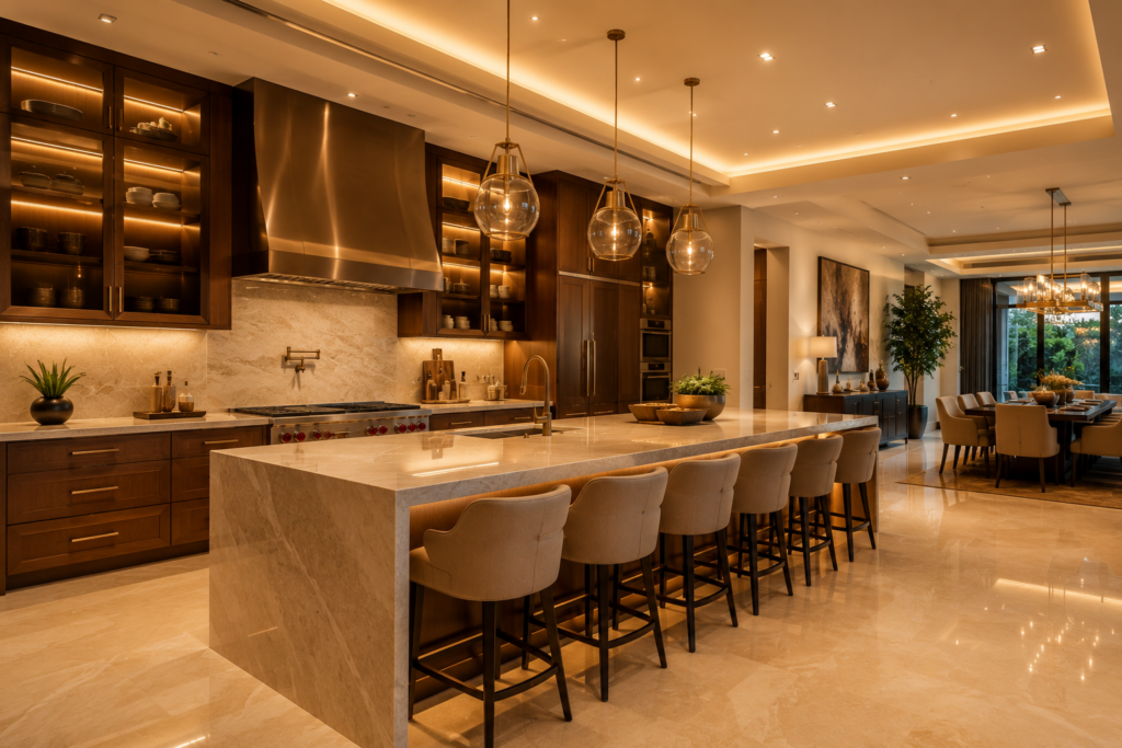 Luxury Modular Kitchen Designers in Vamsiram Manhattan