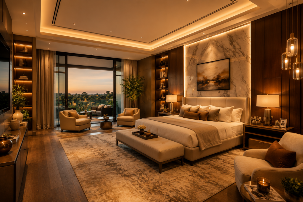 Luxury Bedroom Interior Designers in W by DSR