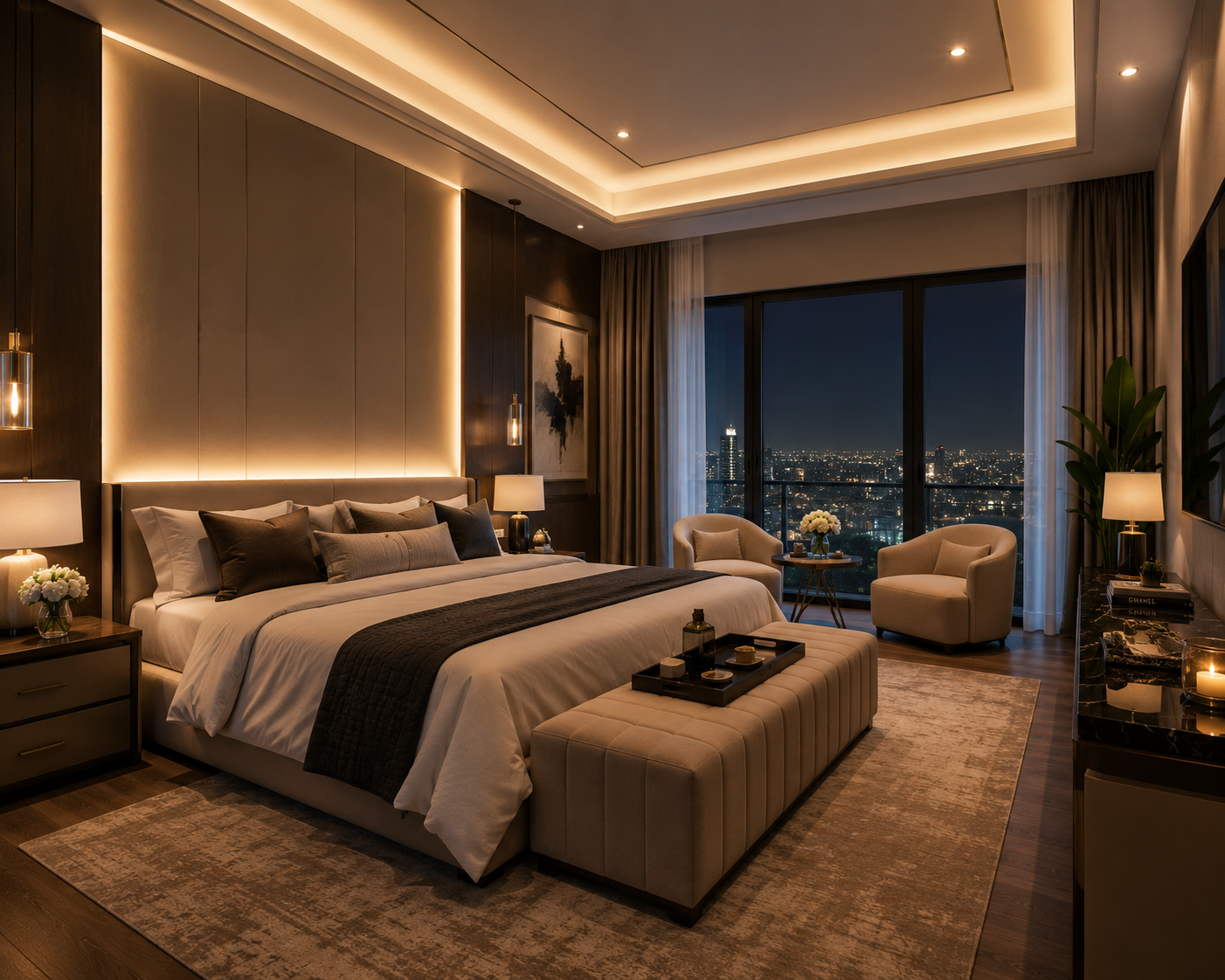 Premium Bedroom Interior Designers in Ramky One Harmony