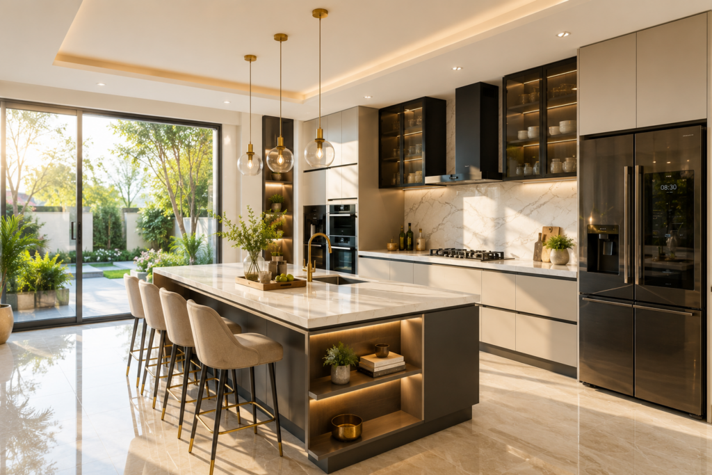 Luxury Modular Kitchen Designers in Brigade Valencia
