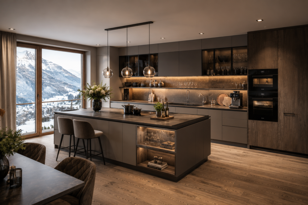 Luxury Modular Kitchen Designers in SAS Crown