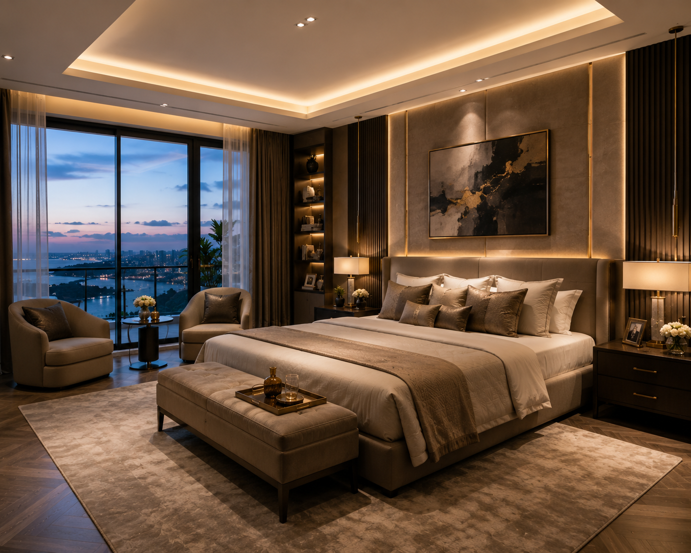 Premium Bedroom Interior Designers in Vamsiram Jyothi Valencia