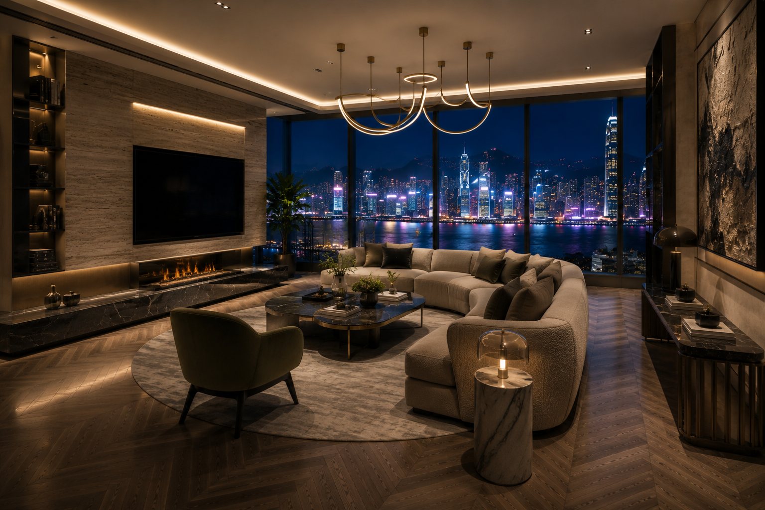 Luxury Living Room Interiors in Hallmark Altus