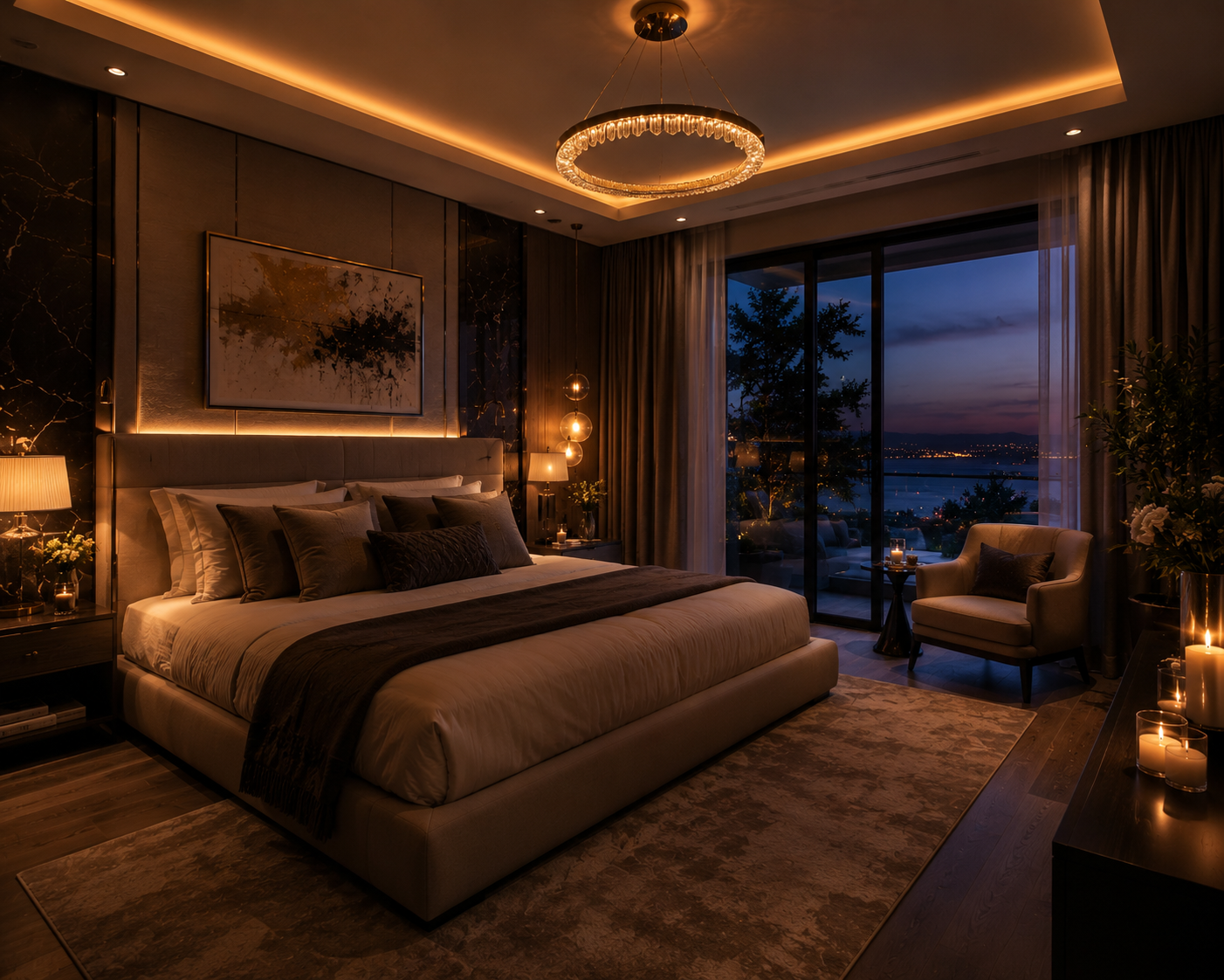 Luxury Bedroom Interior Designers in Keerthi Sanctuary