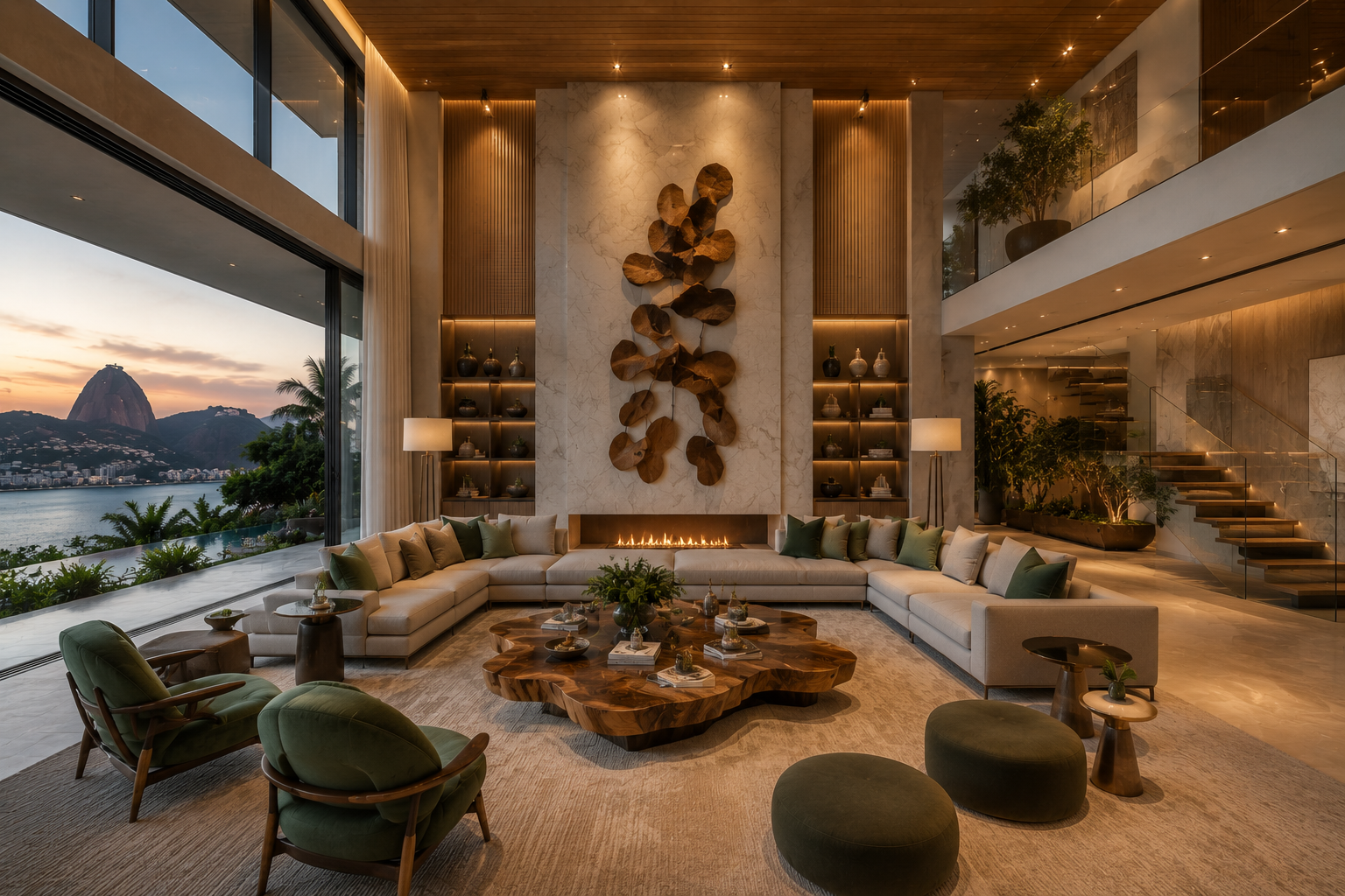 Luxury Living Room Interiors in Western Marina