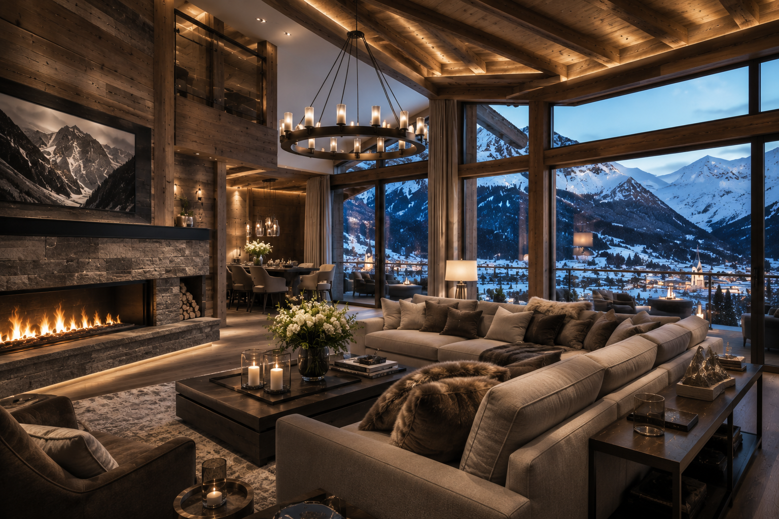 Luxury Living Room Interiors in SAS Crown
