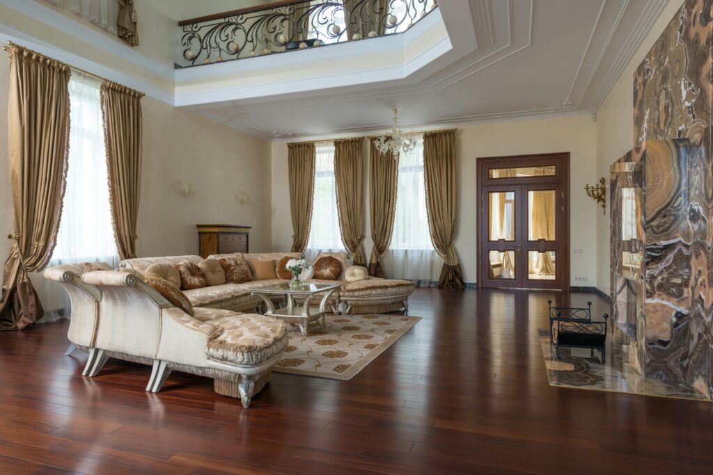 Luxury Living room interior in Rajapushpa Regalia