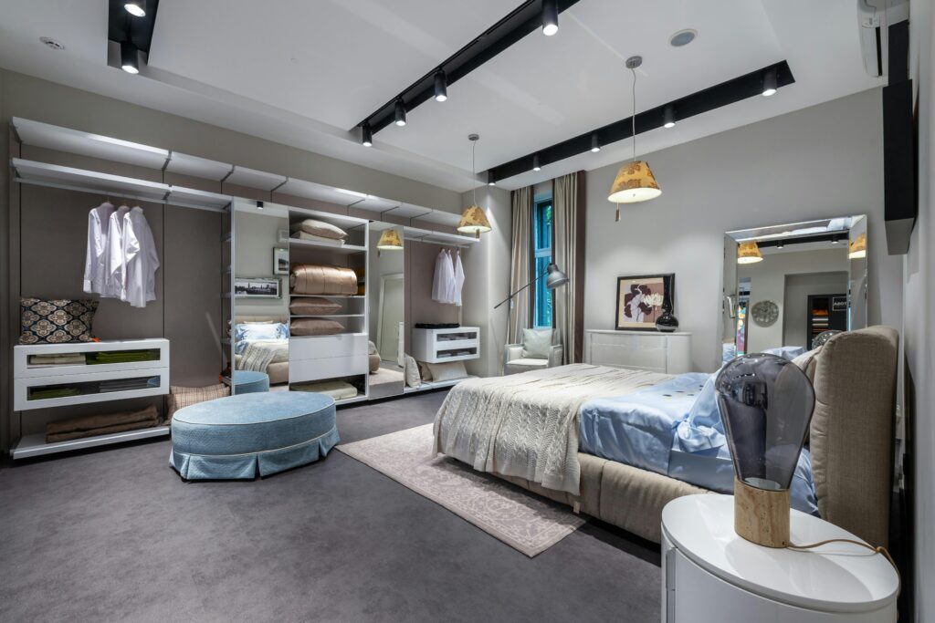 Luxury bedrooms interior design in Rajapushpa Regalia